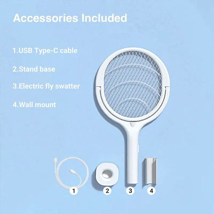 BowLift | ZapGuard Mosquito Zapper – 5-in-1 Insect Protection with LED Lamp and USB Fast Charging