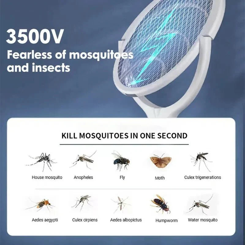 BowLift | ZapGuard Mosquito Zapper – 5-in-1 Insect Protection with LED Lamp and USB Fast Charging