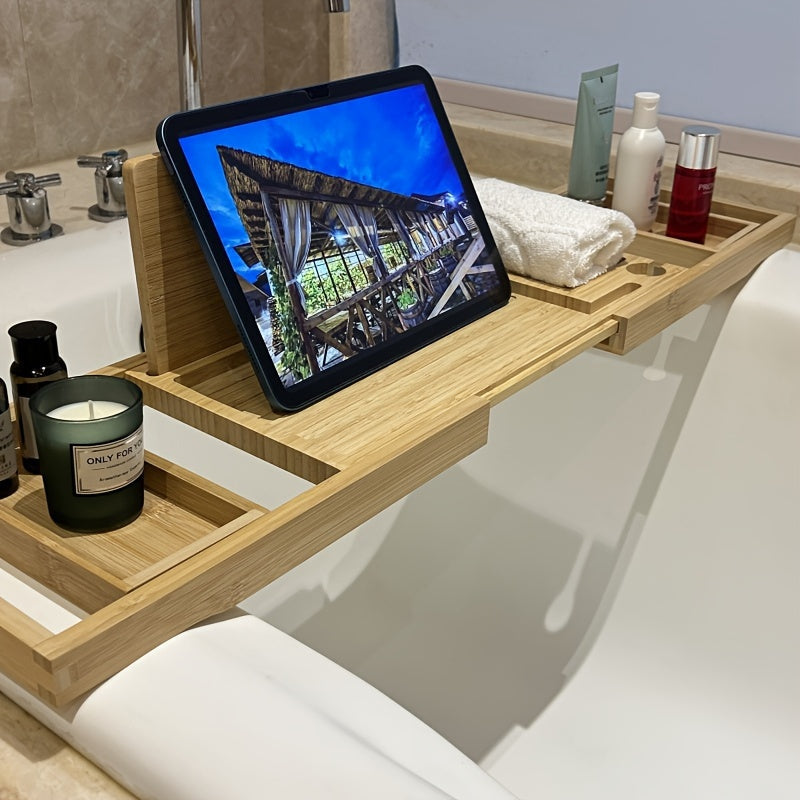 BowLift | ZenBath Luxe Bamboo Bathtub Tray