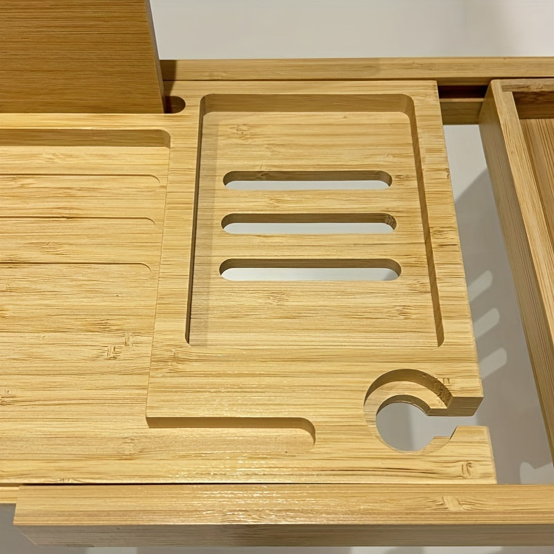 BowLift | ZenBath Luxe Bamboo Bathtub Tray