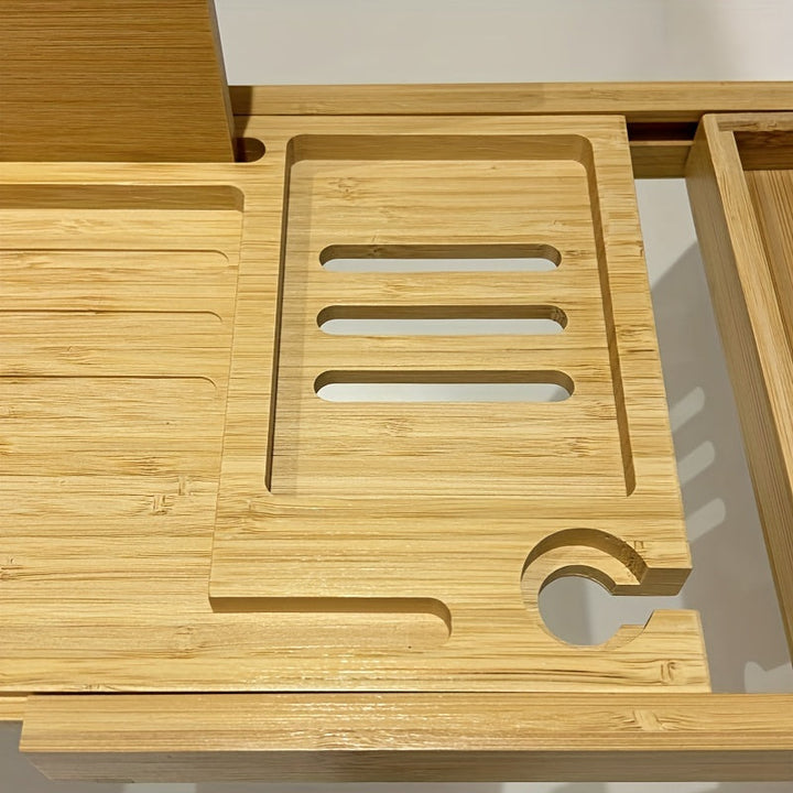 BowLift | ZenBath Luxe Bamboo Bathtub Tray