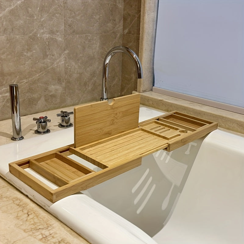 BowLift | ZenBath Luxe Bamboo Bathtub Tray